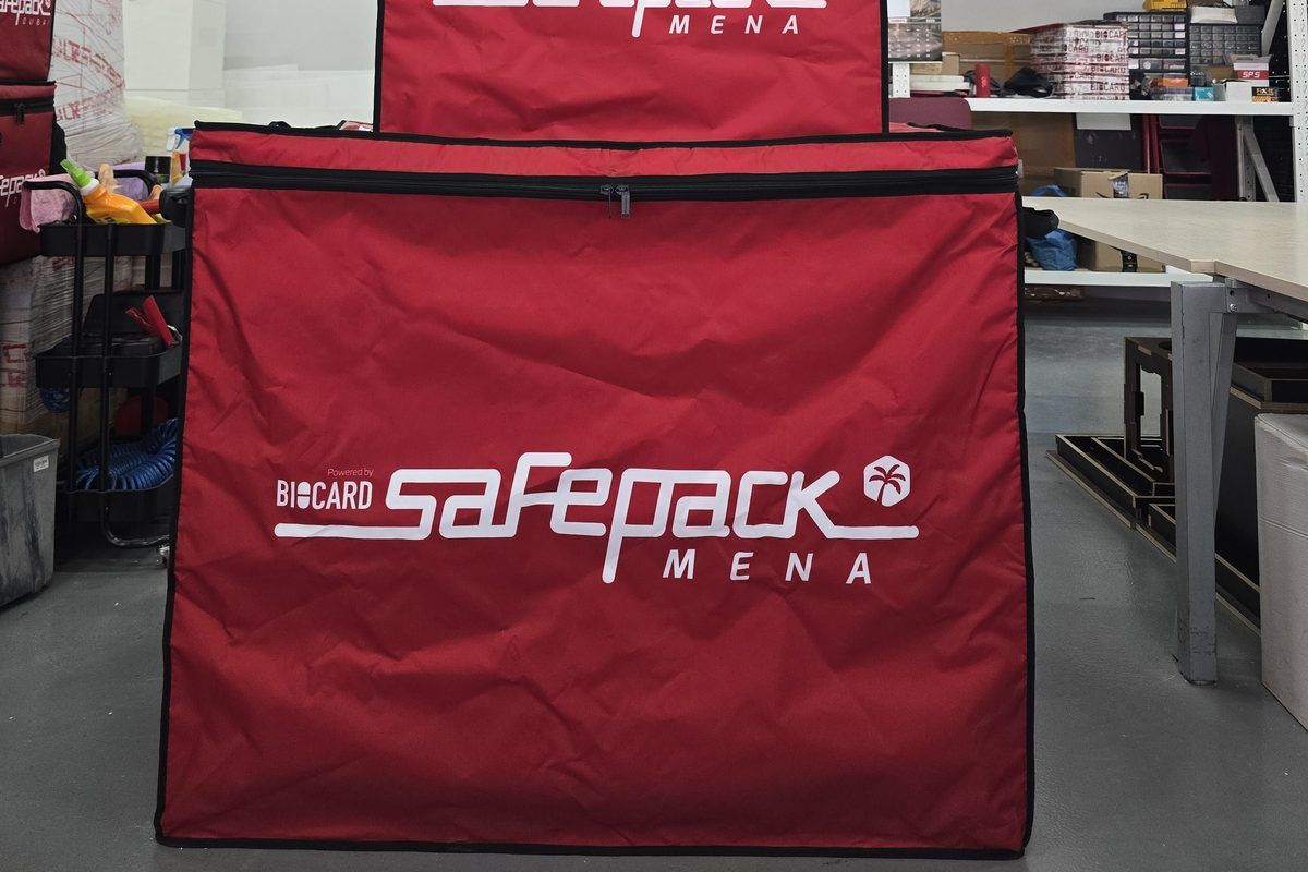 A SafePack MENA insulated courier bag