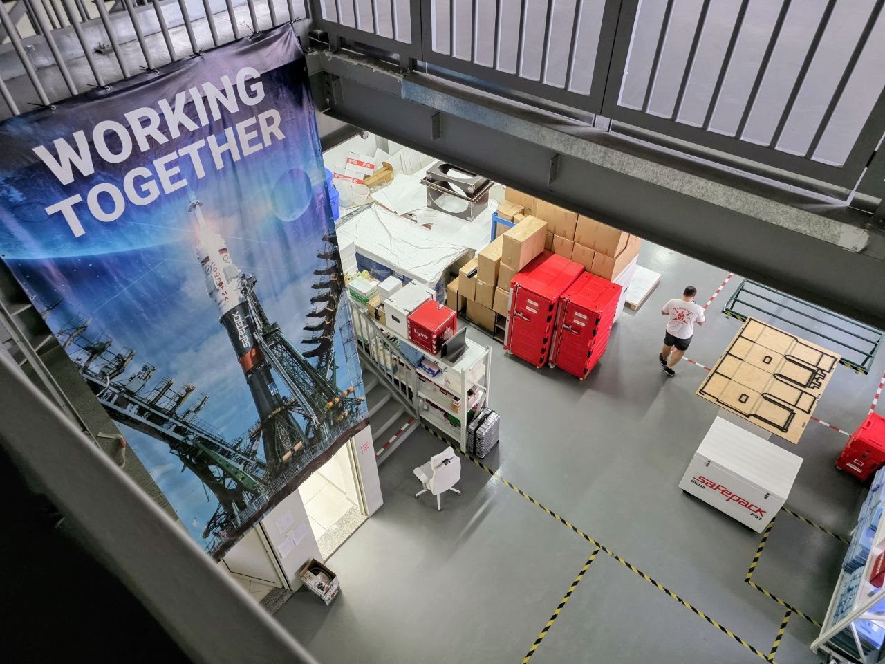 Shipments prepared on the BIOCARD warehouse floor in Dubai