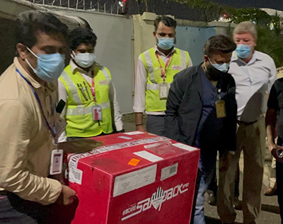 BATCHES OF THE «SPUTNIK V» VACCINE FOR THE RUSSIAN CONSULATE IN INDIA